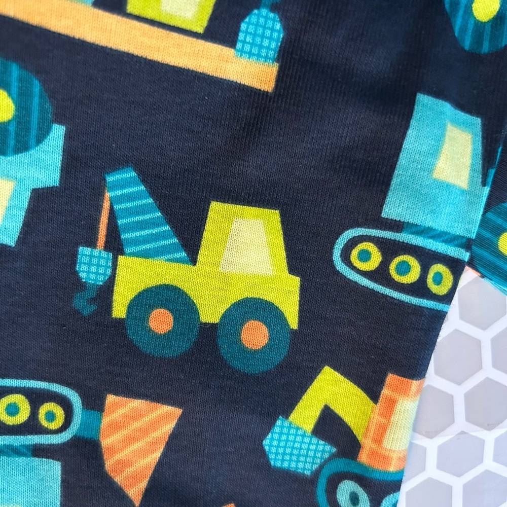 NWT Old Navy Navy with Teal & Orange Truck Graphic Pajama Set. Size 12-18M - Picture 5 of 8